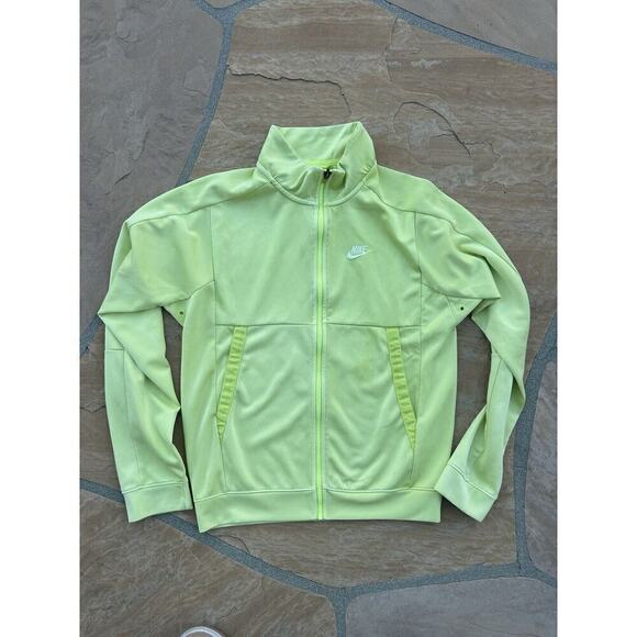 Nike Other - Vintage Nike Windbreaker Track Jacket Zip Up Neon Yellow Men’s Size XS